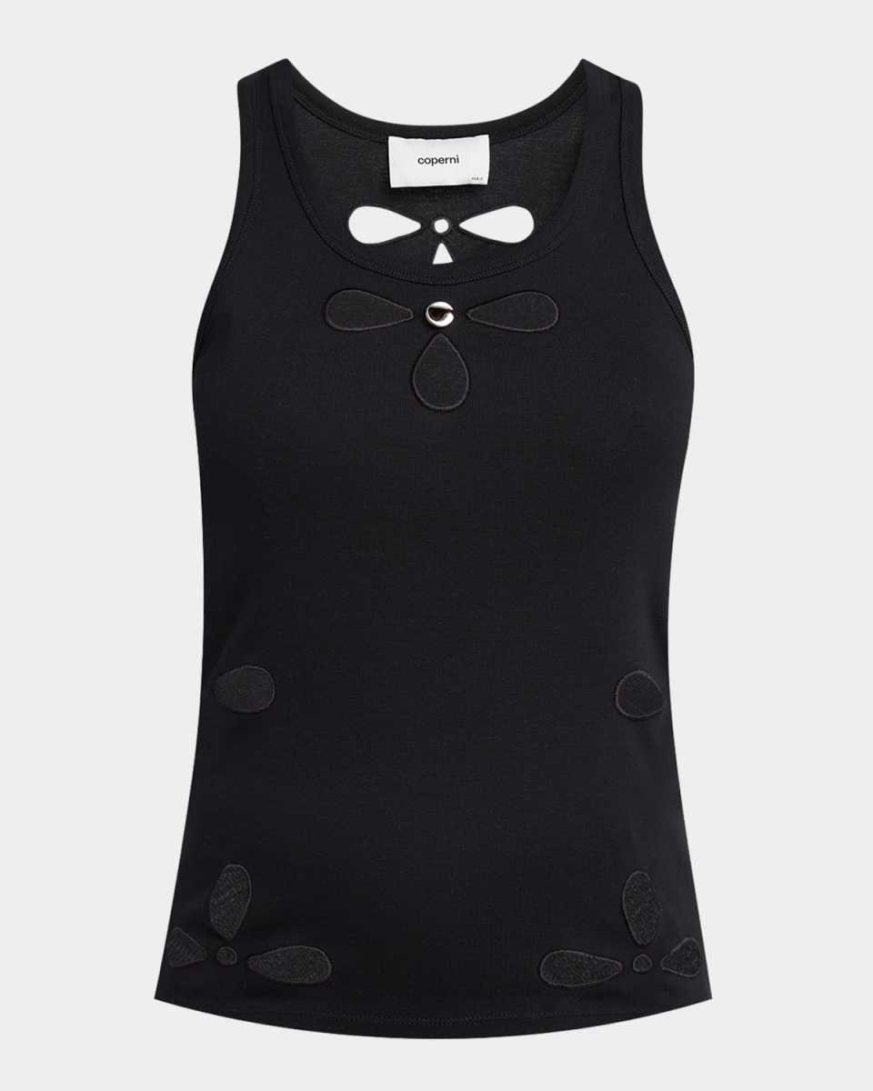 Petal Embroidered Tank Top